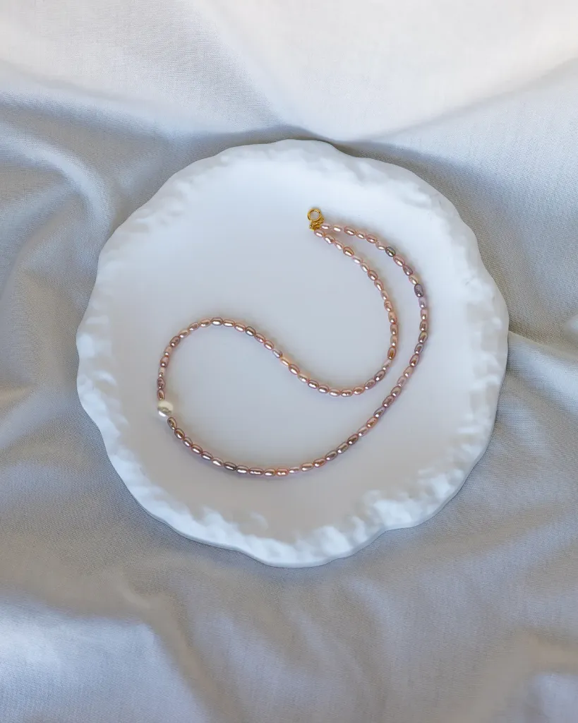 Rosewater Pearl Necklace