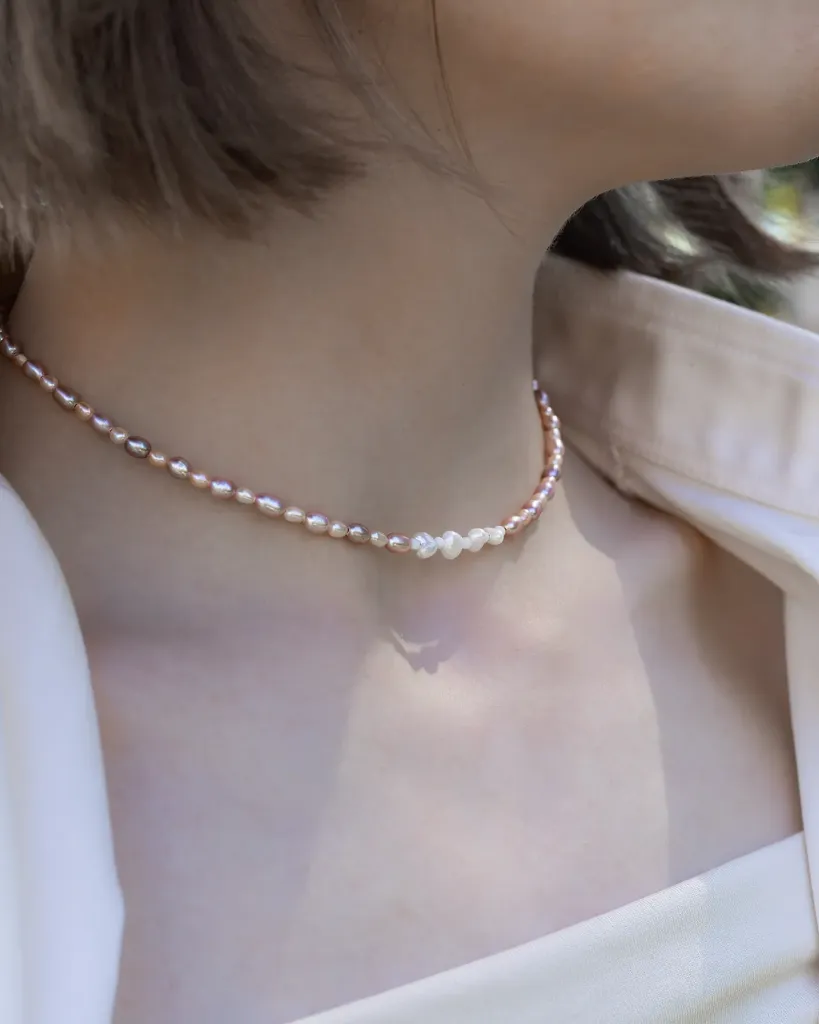 Blush Tide Pearl Necklace