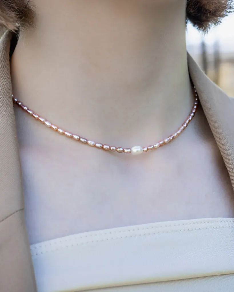 Rosewater Pearl Necklace